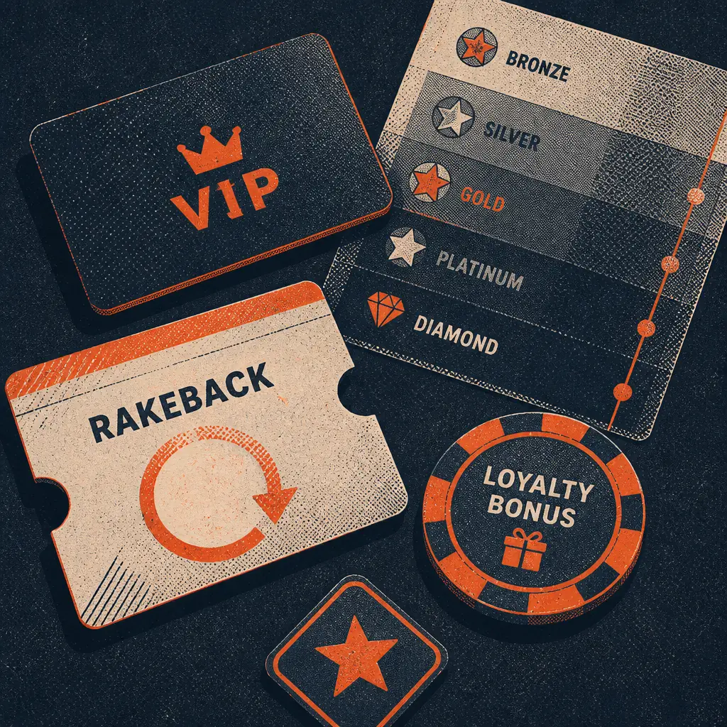 Freshbet VIP Club rakeback and loyalty tiers visual